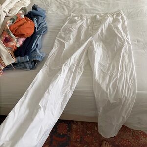 Skims cotton poplin sleep pants snow logo